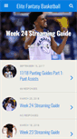 Mobile Screenshot of elitefantasybasketball.com